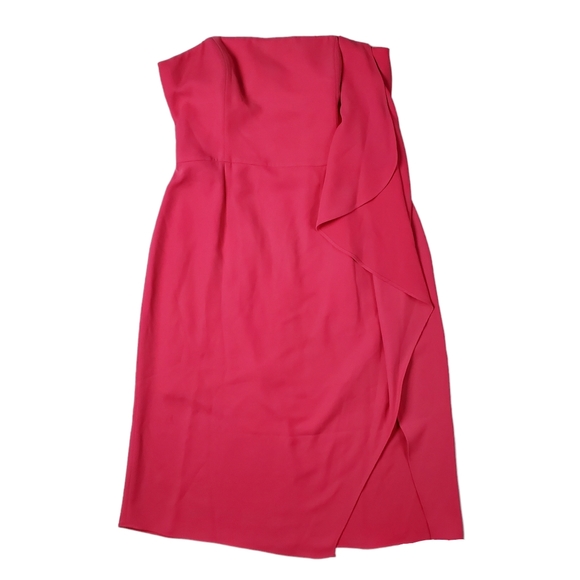 HALSTON HERITAGE Draped Strapless Dress Womens size 14 - Picture 3 of 5
